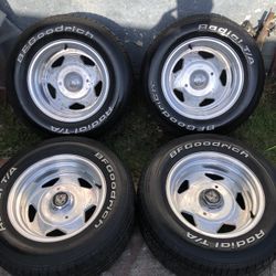 15” Centerline American Racing Eagle Alloys 5x5 Rally Wheels Cragar 