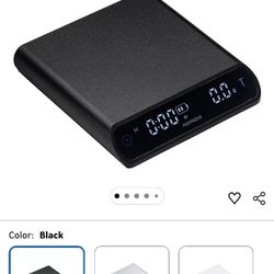 Normcore Pocket Coffee Scale V3, Pour Over Drip Espresso Scale, Barista Scale with Timer, Anodized Aluminum Body with Back-Lit LCD Display, Black