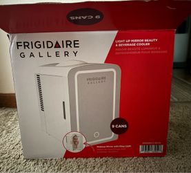 Frigidaire Gallery 9-Can Beauty & Skincare Mini Fridge w/ Lighted LED Mirror (White)