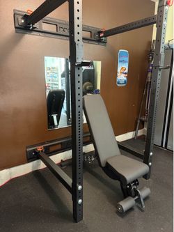 Rogue Weight Rack with Bench