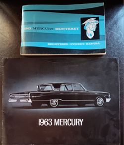 1963 Mercury Monterey Custom S-55 Dealer Sales Brochure & Owners Manual - Features Original Specifications