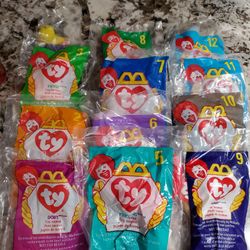 New TY Small Beanies, Sealed 1 Through 12