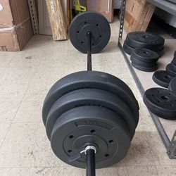 100 lb Standard Vinyl Weight Set, New