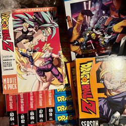 Dragon Ball, Dragon Ball Z, Dragon Ball Super, and Dragon Ball Z DVDs
