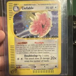 2002 Clefable Holo With Swirl Expedition Series NM