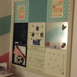 Pottery Barn Bulletin Board , Super Cute Sales  For 400 In Stores!  Each Square Is Espérate So You Can Make It Any Way You Want  To. 