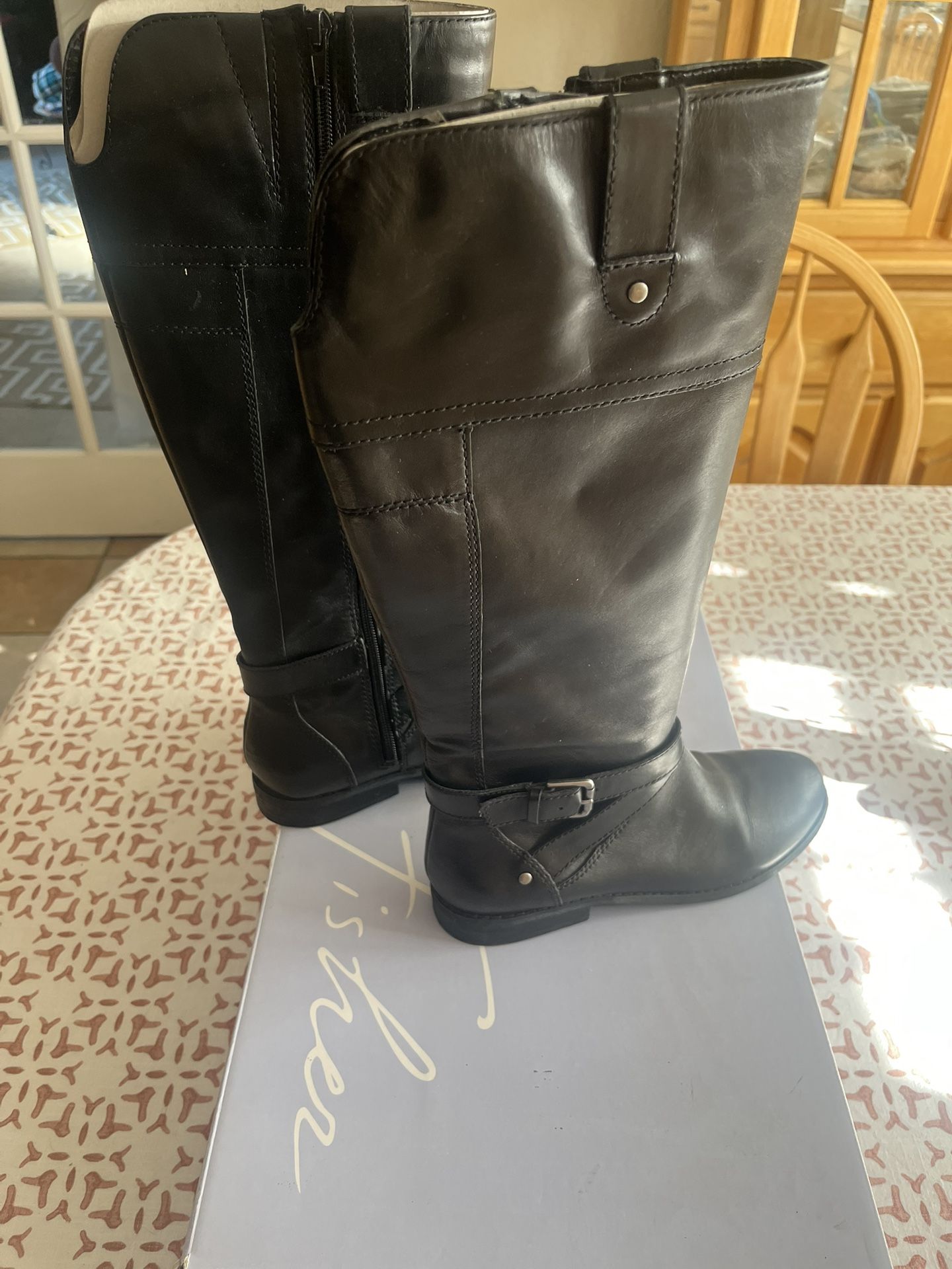 Marc Fisher Riding Boots-black