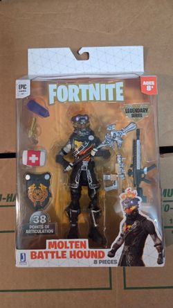 NEW Fortnite Legendary Series Molten Battle Hound 6" Figure 2019 Jazwares