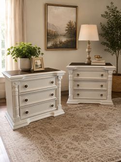 Set of Farmhouse Nightstands