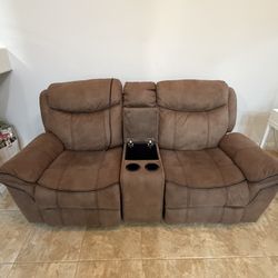 Brown Charging Couch 