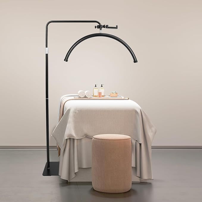 LED Half-Moon Adjustable Standing Lamp – Perfect for Beauty & Beyond