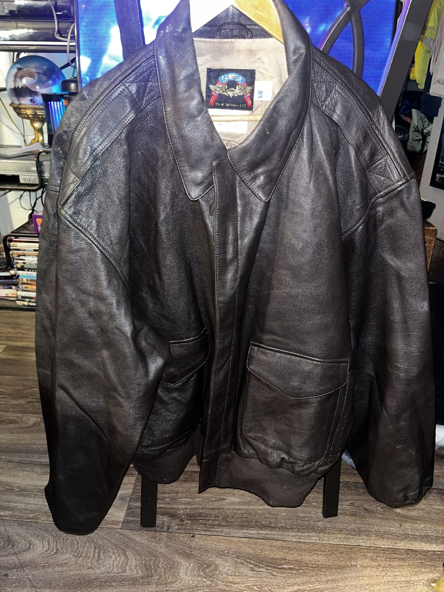 New Without Tags Vintage Cooper A-2 Goatskin Commemorative Flight Jacket Men’s Size XXL. This Jacket Is Very Special But Has Never Been Used. Not Sup