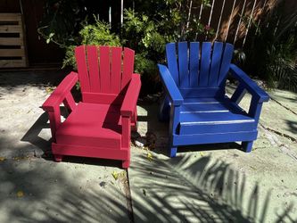 Kids Custom Wooden Patio Chairs 