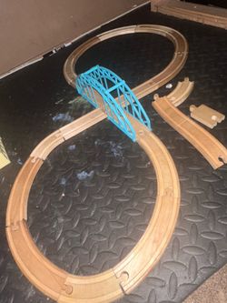 Wooden trail track