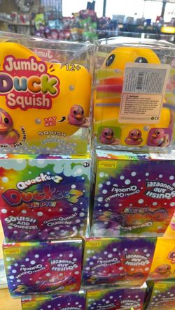 Jumbo duck squishy dumpling slime