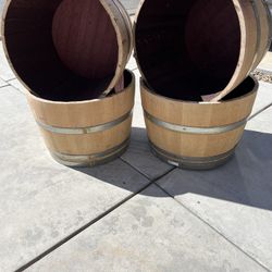 Wine Barrel Planters