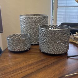 3 Candle Holders
