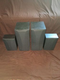 Onkyo SKF-200F Speakers 2-Way Front Bass-Reflex & 2 Small 1-Way Front Bass-Reflex (Please Check The Description)
