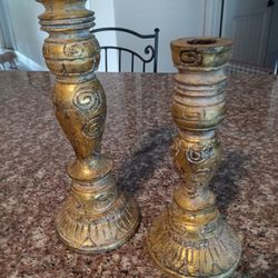2 Decorative Candle Holders 