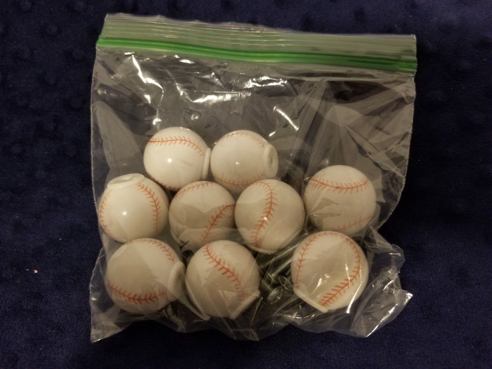 Baseball Dresser Knobs