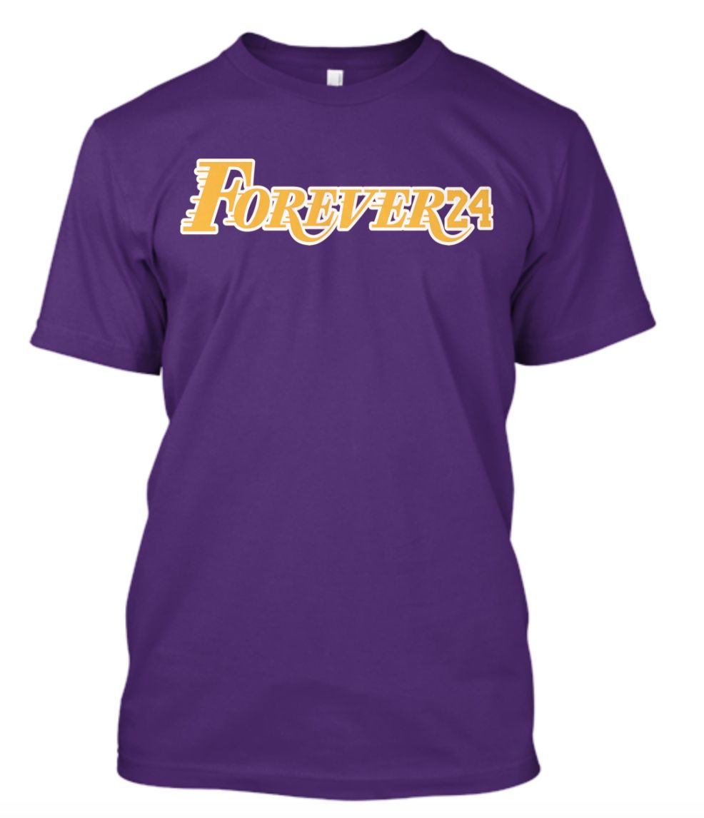 Kobe Bryant Forever 24 logo T Shirt Los Angeles Lakers