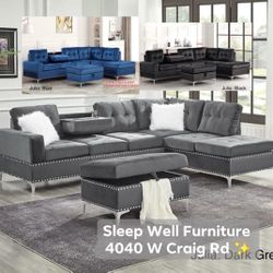 ✨️ Sectional Sofa ✨️ Furniture Queen Bedrooms, Dining Avail 