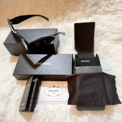NEW PRADA Sunglasses (Black) with case