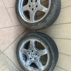4 ORIGINAL MERCEDES AMG WHEELS