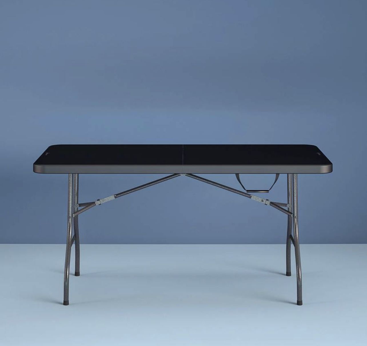 Black 6 foot folding table - NEW