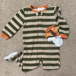 Fleece Footie Dinosaur Pajamas from Koala Baby in 18M