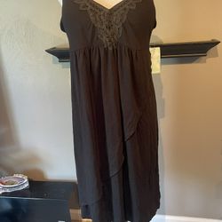 Black spaghetti strap Coverup/ dress