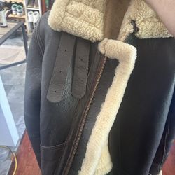 Leather Vintage Bomber Jacket - Made In California 