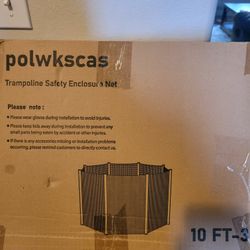 polwkscas Trampoline Safety Enclosure Net 10 ft