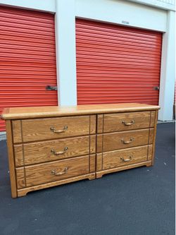 Solid Wood 6-Drawer Dresser