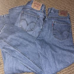 Two levi baggy jeans 