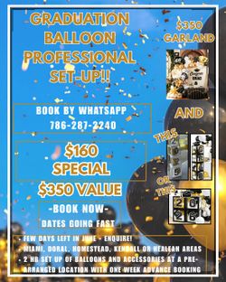 Balloons graduation party celebration