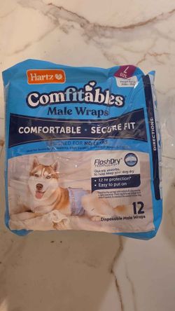 Hartz Comfitables Male Wraps Size Large RETAILS FOR $18