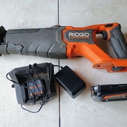 Rigid 18V Brushless Cordless Reciprocating Saw Kit with (1) 2.0 Ah Battery and Charger