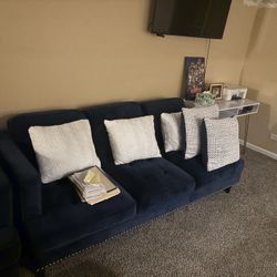 Semi New Blue Sofa