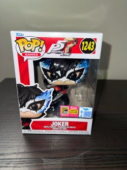 NEW SDCC EXCLUSIVE LIMITED EDITION Joker Leaping Funko Pop #1243 P5 Personas 5 Royal Video Games