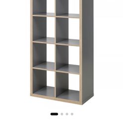 IKEA KALLAX Shelf Unit Gray/Wood Modern Storage Only 1 available 