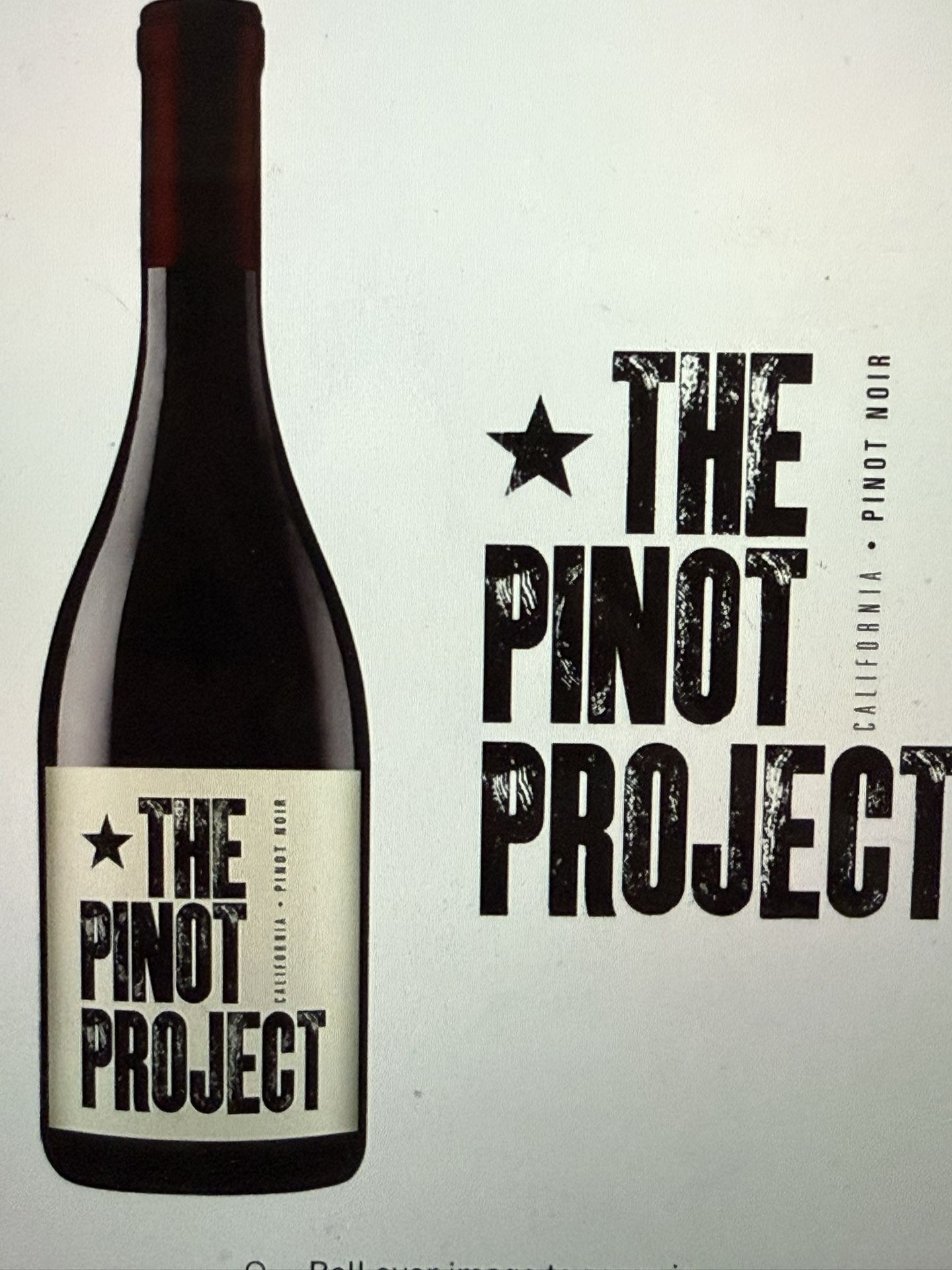 Unopened case (12 Bottles) of The Pinot Project 2022 (Pinot Noir)