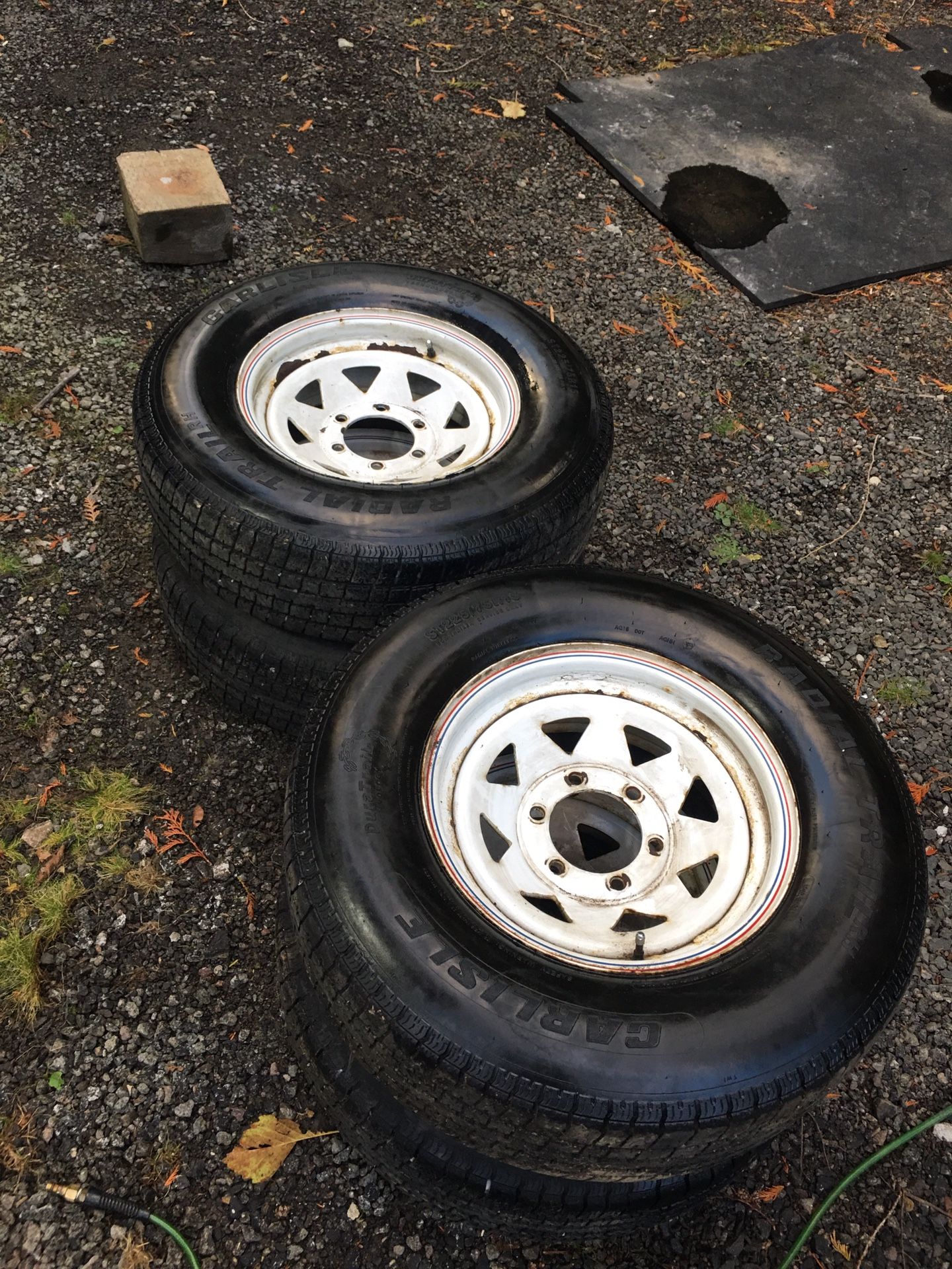 4 225 75 15 trailer tires and rims