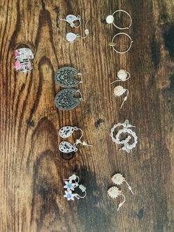Lot of 9 pairs of Earrings