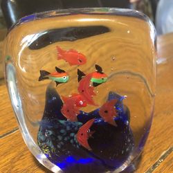 Vintage fish Paperweight