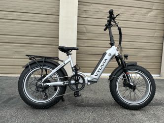 Brand New VTUVIA SX20 Antelope 750 Watts Step Thru E-bike In Silver