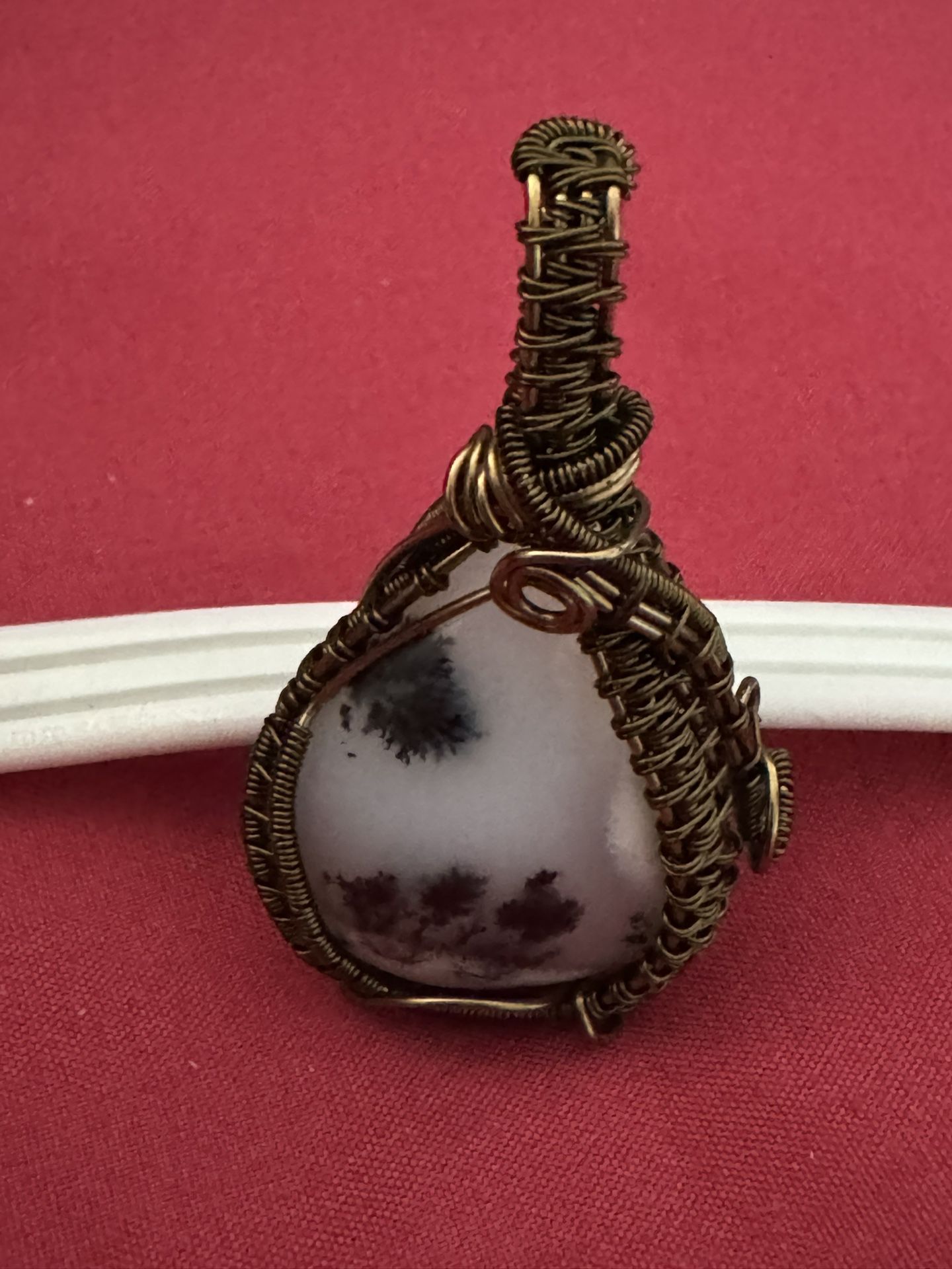 Beautiful Agate Wire Wrap Pendant! Bring Healing Into You!