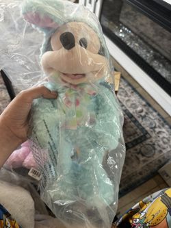 Disney 2022 Authentic Mickey Mouse Plush Easter Bunny 17'' NWT