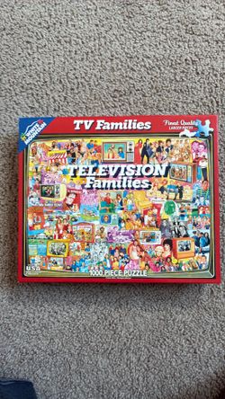 Jigsaw puzzle TELEVISION FAMILIES White Mountain NO MISSING PIECES