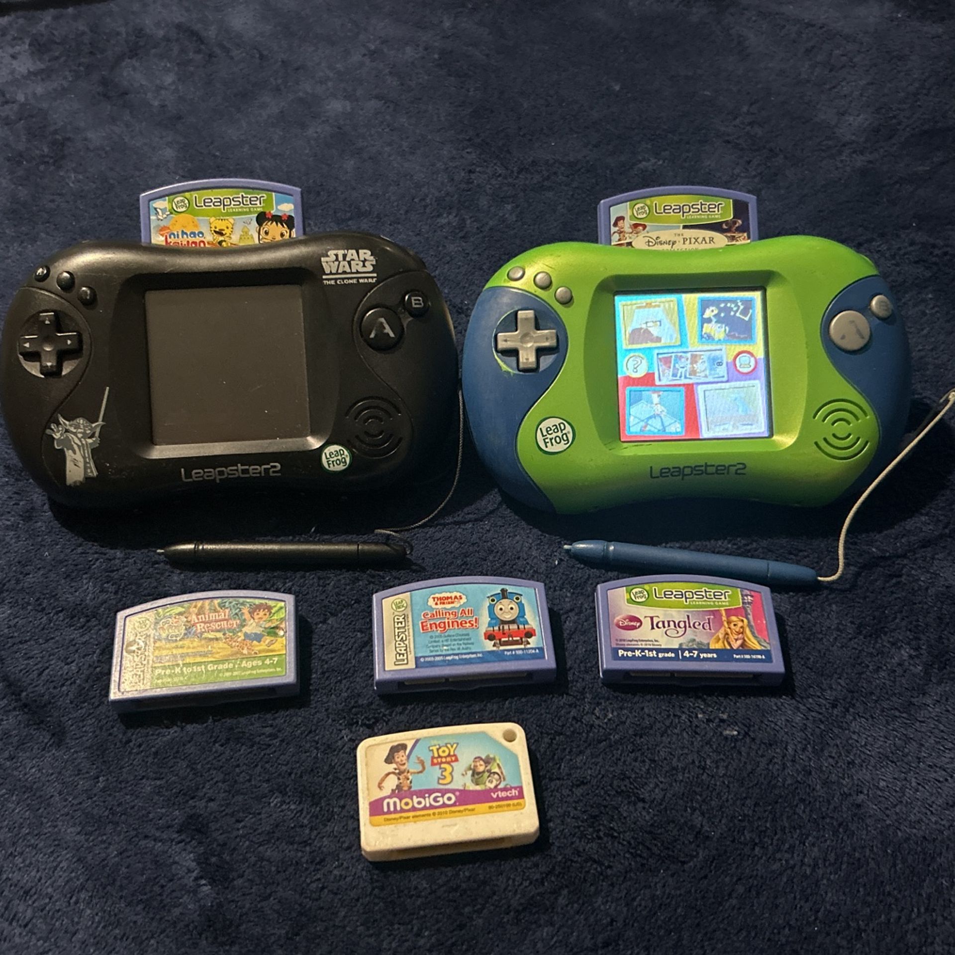 2-Leapster 2 Kids Learning Handhelds